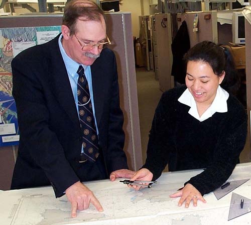 Maritime Experts Analyze Nautical Chart