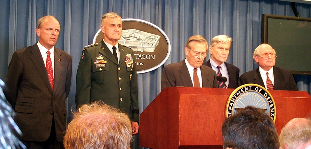 Rumsfeld Praises Pentagon Staff After 9/11 Attack