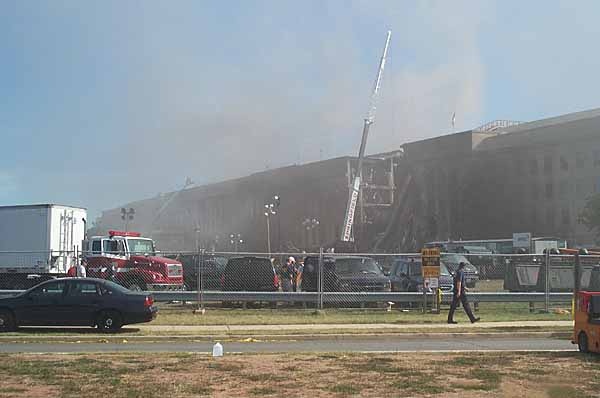 Pentagon Cordoned Off as Investigators Respond to 9/11 Attack
