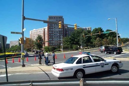 Arlington Police Secure Area Near Pentagon After 9/11 Attacks