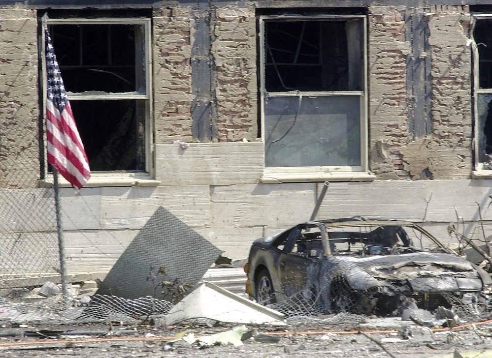 U.S. Flag Flies at Pentagon After 9/11 Attack