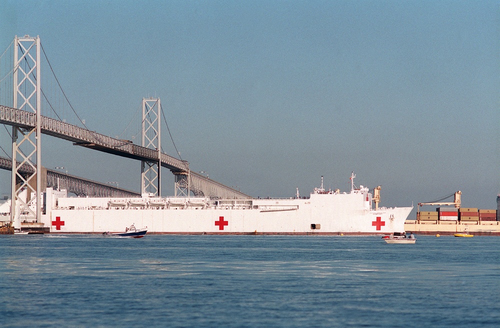 USNS Comfort Departs Baltimore for New York to Aid COVID-19 Response