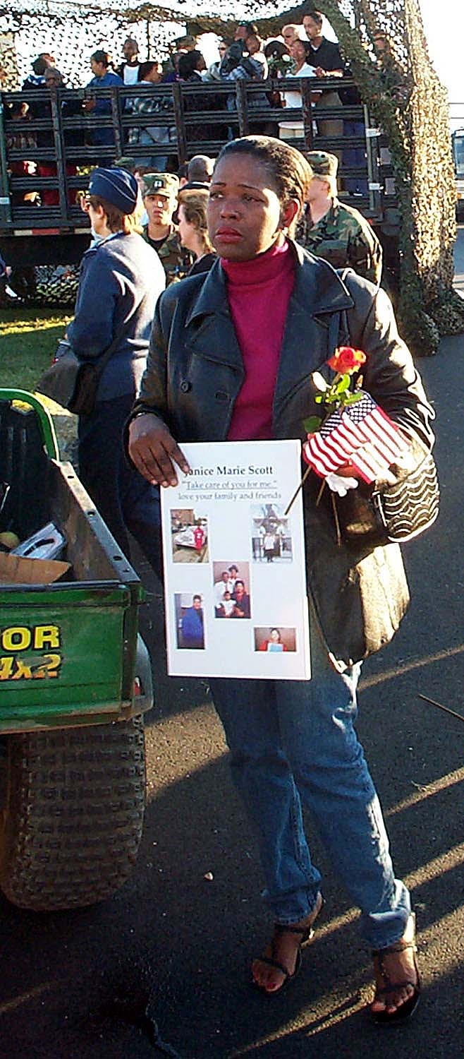 Brenda Scott Honors Missing Aunt at Pentagon Crash Site