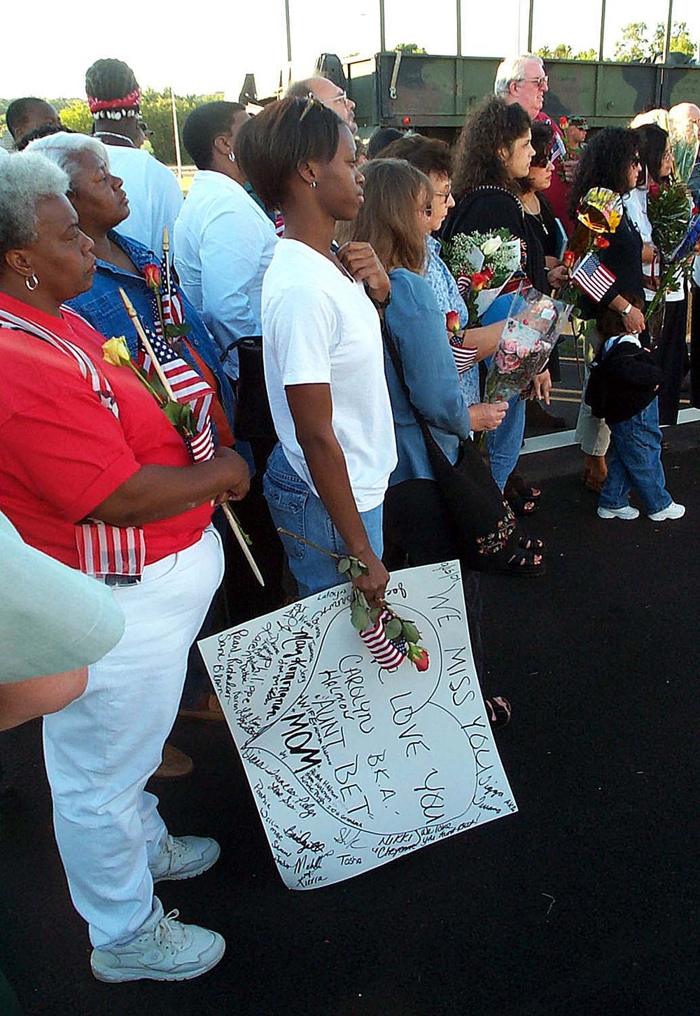 Mourners Create Makeshift Memorial at Pentagon Crash Site