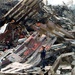 Recovery Worker Surveys Wreckage at Ground Zero