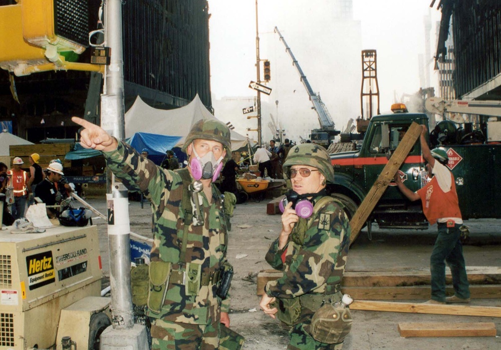 National Guard Soldiers Secure Manhattan Checkpoint