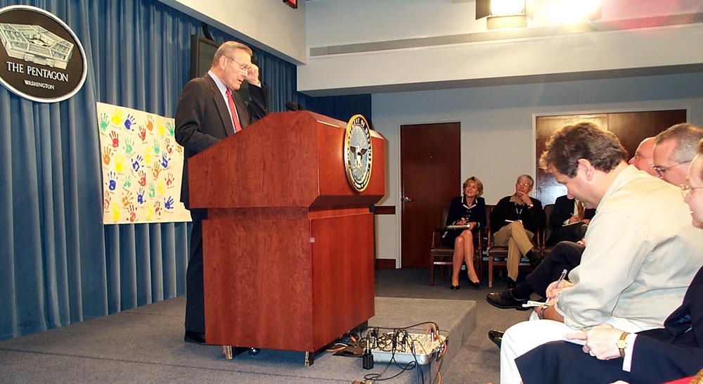 Rumsfeld Praises American Unity in Face of Tragedy