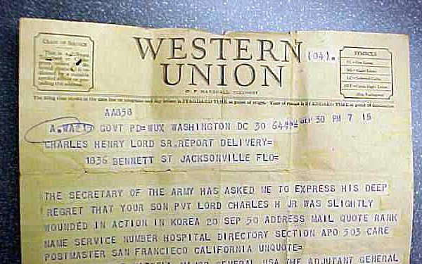 Family Receives Tragic News of Soldier's Wounding, Capture and Death in Korean War