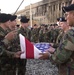 Soldiers Fold Flag Recovered from Pentagon Disaster Site
