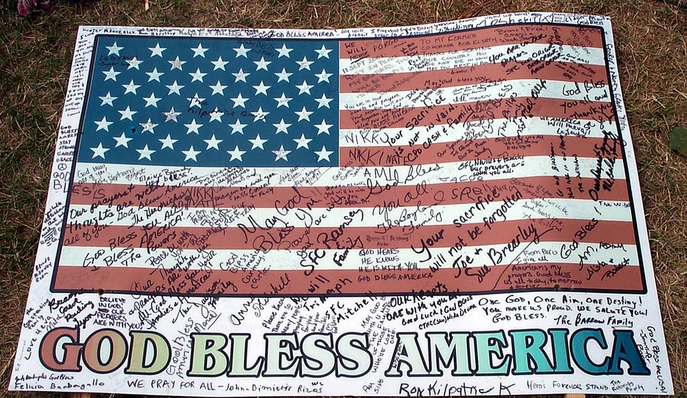 Tribute to 9/11 Victims Left at Pentagon Memorial