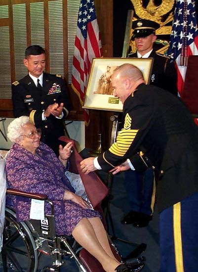 Daughter of Civil War Medal of Honor Recipient Unveils Father's Portrait at Pentagon