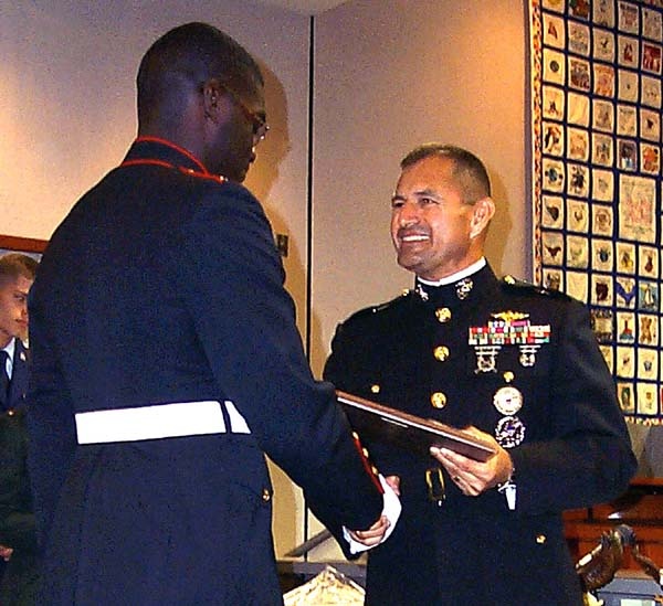 Marine Corps General Honors Outstanding JROTC Cadet