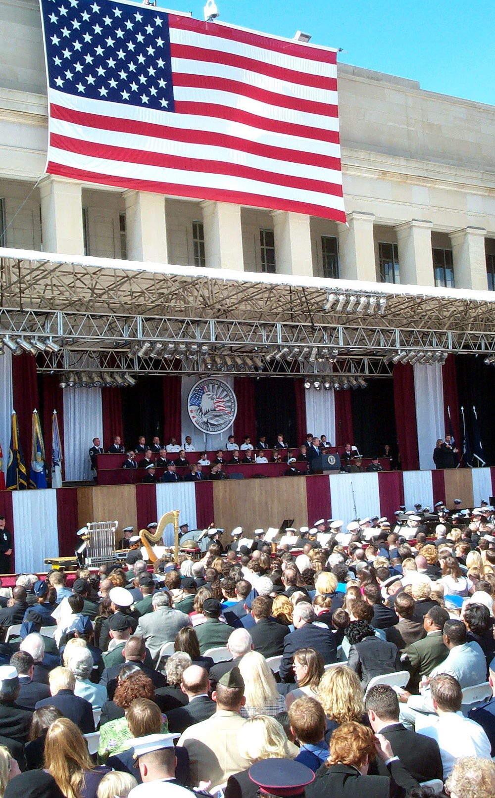 Bush Vows Military Support at Pentagon 9/11 Memorial