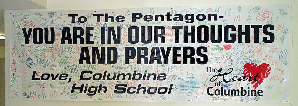 Columbine High School Sends Message of Support to Pentagon After 9/11 Attacks
