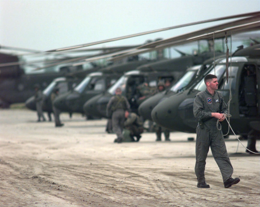 UH-60 Black Hawks Deploy to Albania for NATO Operation Allied Force