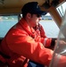 Coast Guard Patrol Boat Navigates Potomac River During Homeland Security Demo
