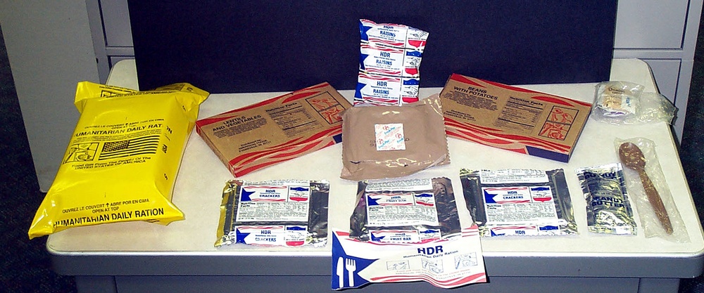 Humanitarian Daily Rations Airdropped Over Afghanistan