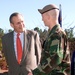 Army Ranger Demonstrates Weapon to Defense Secretary Rumsfeld