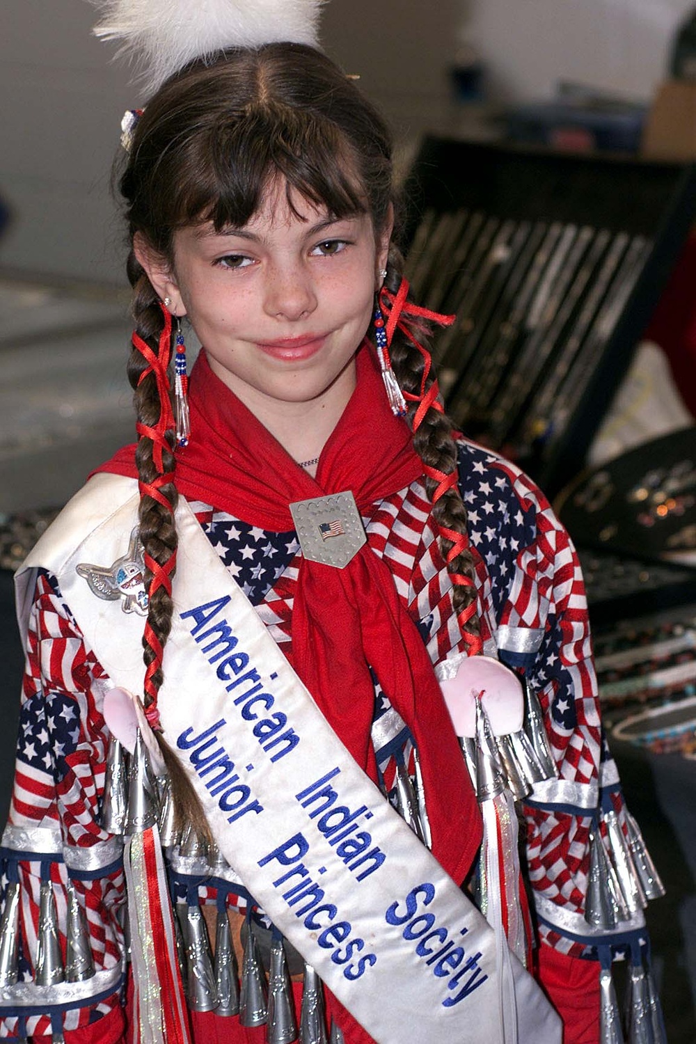 Young Dancer Represents American Indian Society at Veterans Powwow