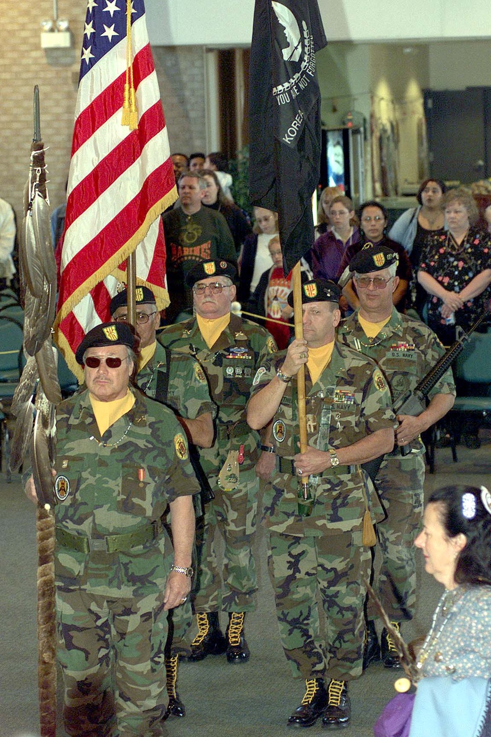 Vietnam Era Veterans Lead Powwow Grand Entry at Bolling Air Force Base