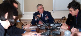 Top U.S. Military Officer Briefs Reporters at NATO Headquarters