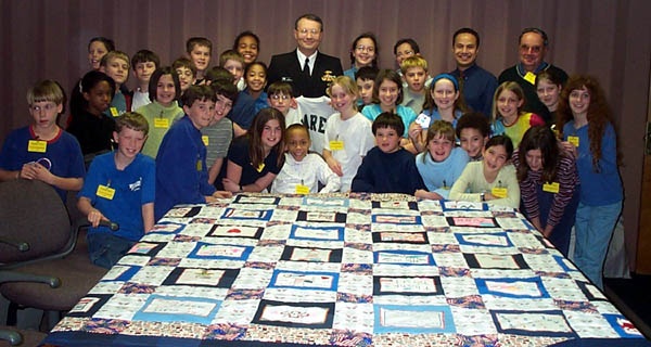 Students Honor 9/11 with Handmade Quilt Presented to Pentagon