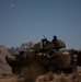 Marine Light Armored Vehicle Illuminated by Moonlight in Afghan Desert