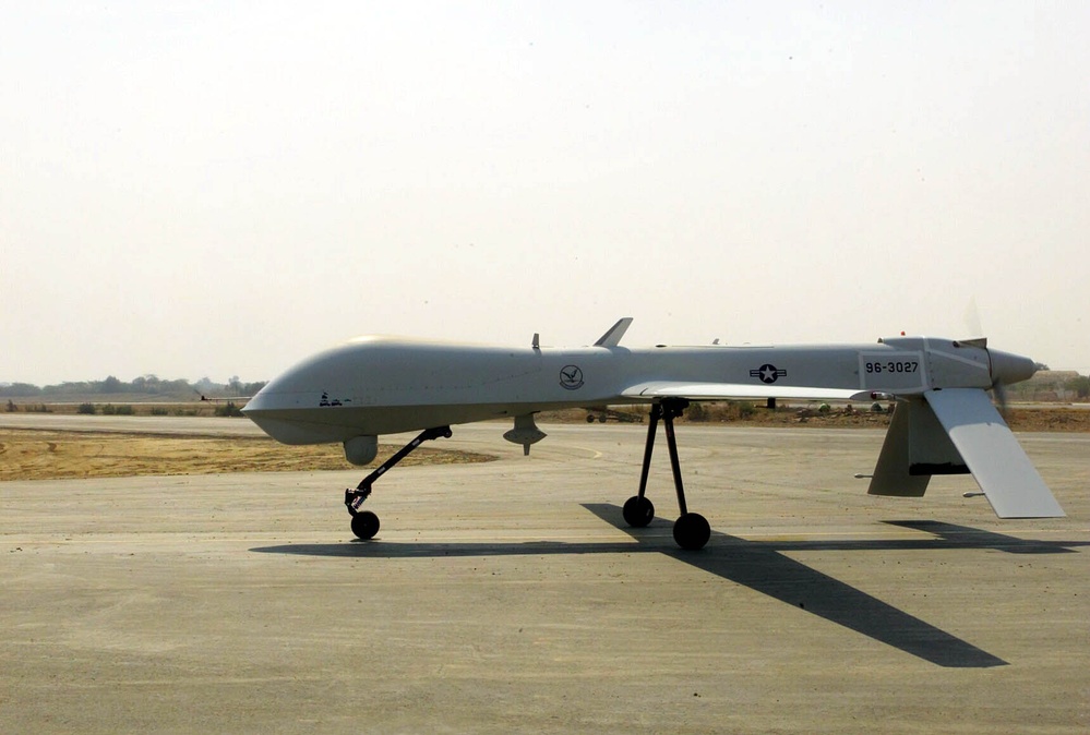 Predator Drone Returns from Reconnaissance Mission Over Afghanistan