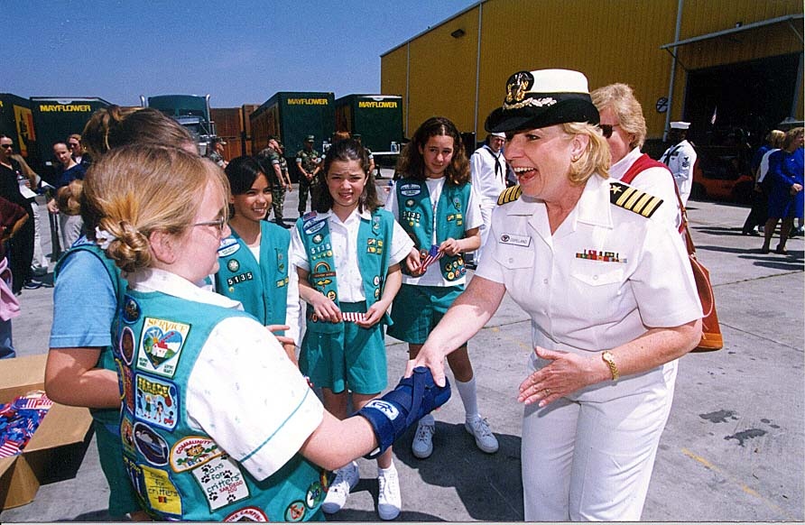 Girl Scouts Donate Cookies to Troops in Operation Enduring Freedom