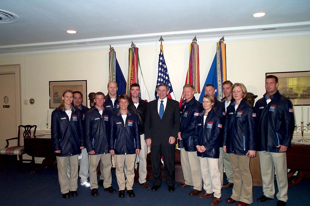 U.S. Military Olympians Meet with Deputy Defense Secretary Wolfowitz