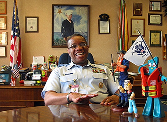 Coast Guard Leader's Office Reflects His Ethos