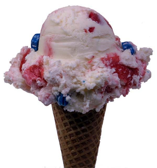 Patriotic Stars and Stripes Ice Cream Debuts at the Pentagon