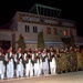 Mujahadin Troops Greet Rumsfeld in Herat, Afghanistan