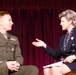Marine Corps Officer Discusses Patriotism with TV Reporter