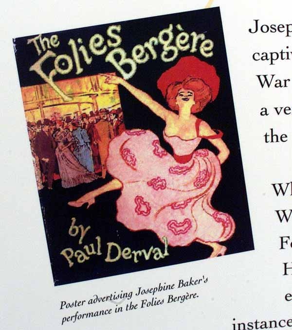 Josephine Baker Dazzles in 'Folies Bergere' Poster
