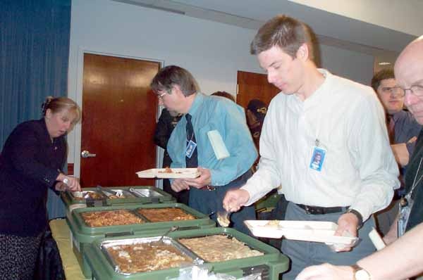 Defense Reporters Sample New Military Rations