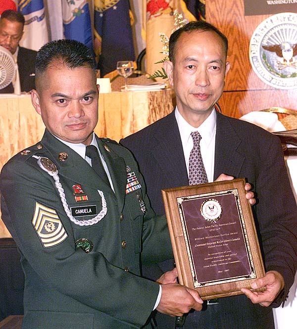 Army Command Sgt. Maj. Honored for Meritorious Service