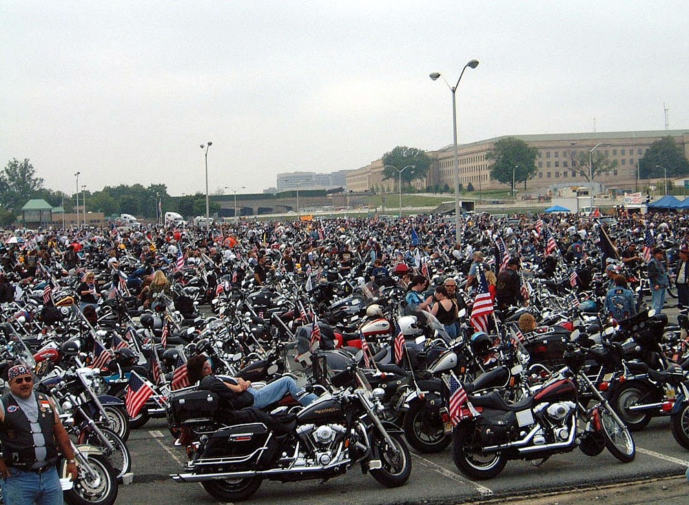 Vietnam Veterans Gather for Rolling Thunder Motorcycle Rally at the Pentagon