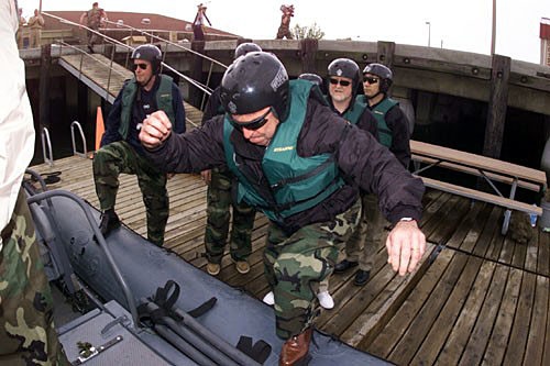 Civilian Leaders Tour Naval Station Norfolk with Navy SEALs