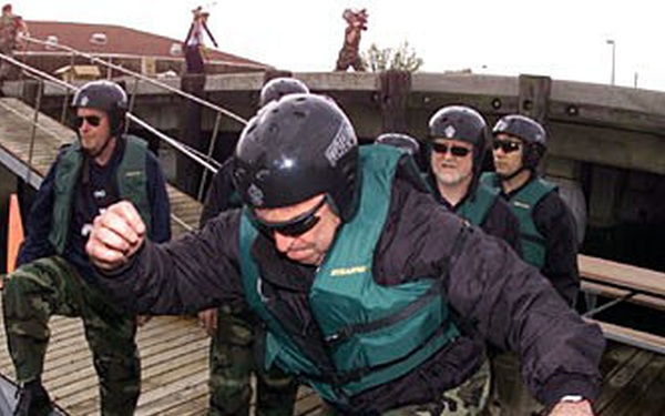 Civilian Leaders Tour Naval Station Norfolk with Navy SEALs