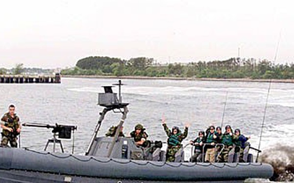 U.S. Navy SEALs Thrill Civilian Leaders in Rigid-Hull Inflatable Boat Ride