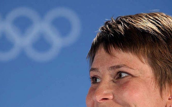 Soldier Carries WTC Flag at Olympic Opener