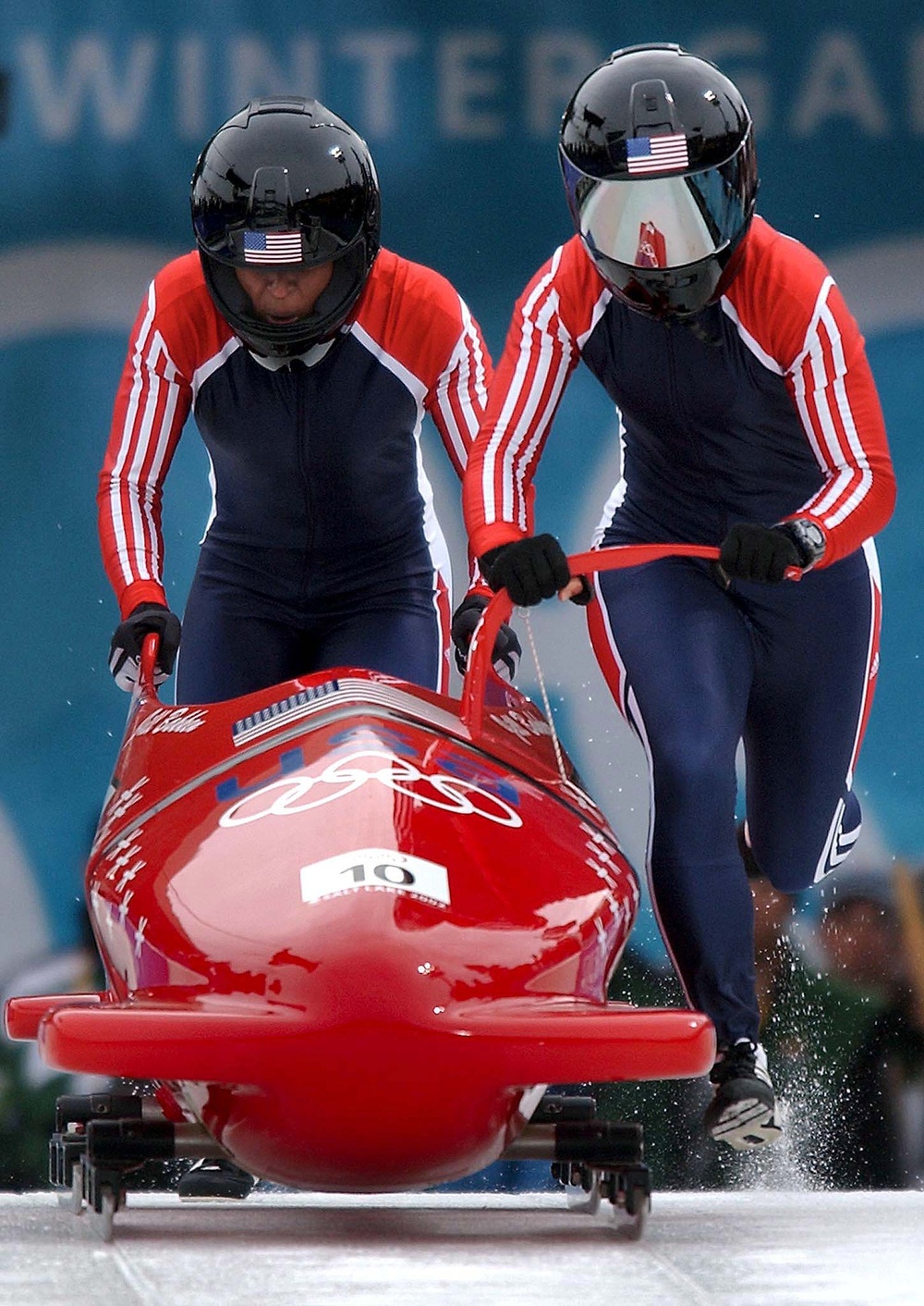 Historic First: Vonetta Flowers and Jill Bakken Win Gold in Olympic Women's Bobsled Debut