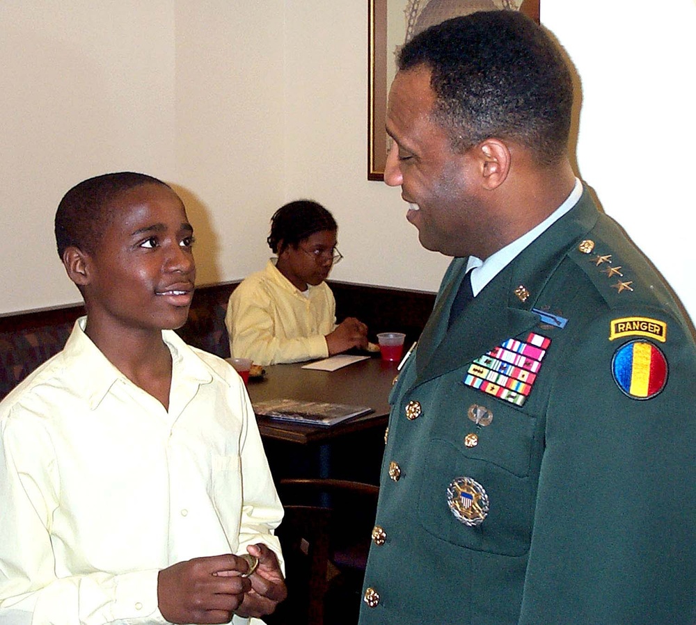Sixth Grader Shallah A. Marshall Honored at DoD's African American History Month Observance