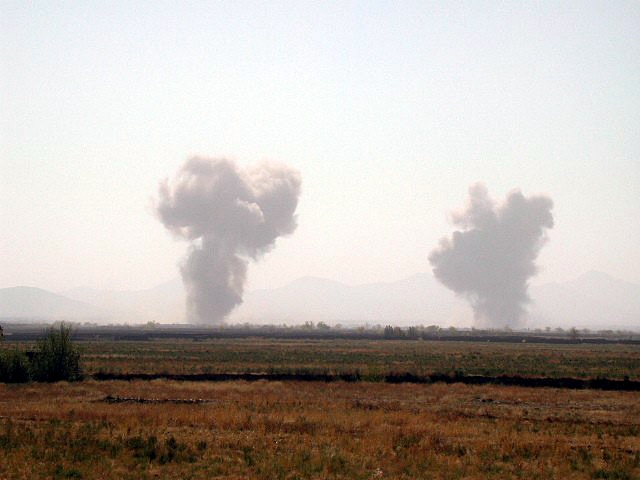 U.S. Air Force, Army Forces Destroy Taliban Bunkers Near Kabul
