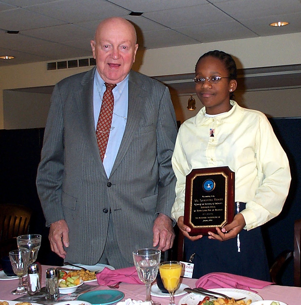 Pentagon Official Honors Student Essay Winner at MLK Breakfast