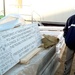 Pentagon Renovation Director Views Sign Quoting President Bush After 9/11 Attacks
