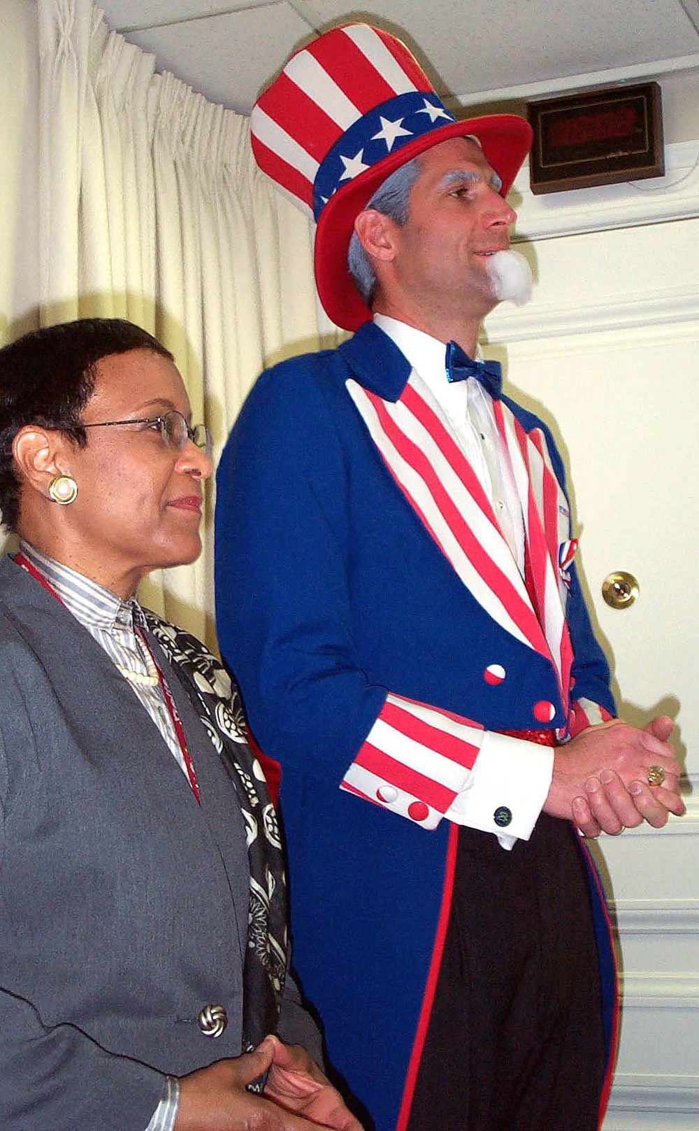 Uncle Sam Attends Pentagon Charity Awards Ceremony