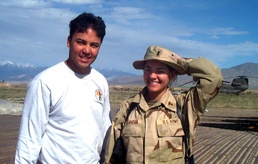 Army Couple Stationed Together at Bagram Air Base in Afghanistan