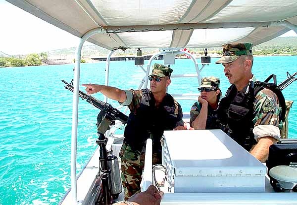 Coast Guard Conducts Port Security Patrol at Guantanamo Bay